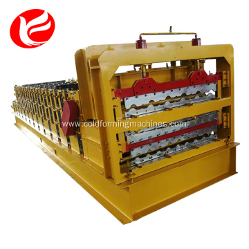 Cold steel three layer used roll forming machine